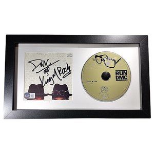Darryl D.M.C. McDaniels Signed Run DMC King of Rock CD Framed Beckett Autograph